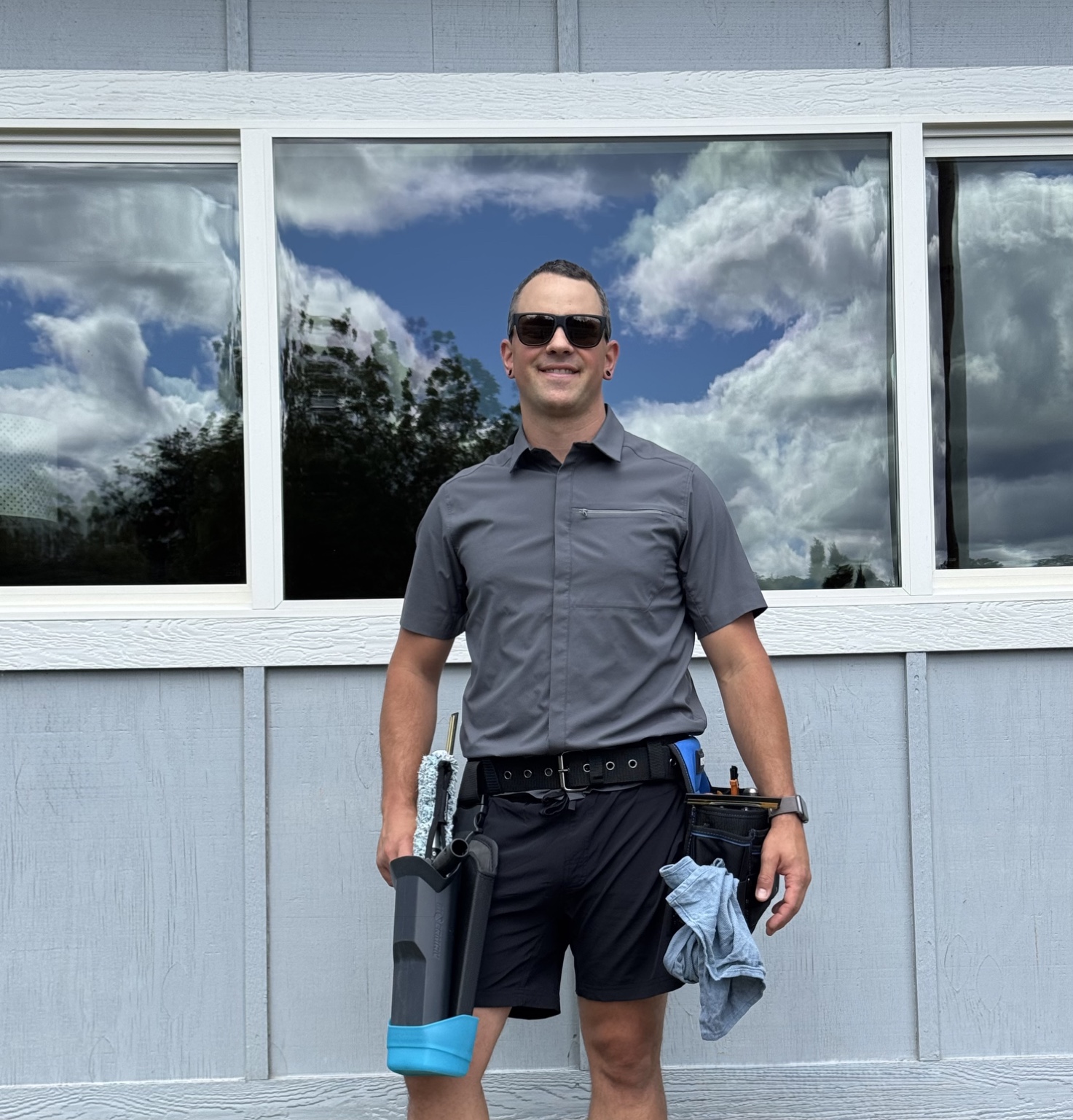 Nicholas Elliott, owner of Lumen Window Cleaning